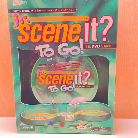 Jr. Scene It? To Go! The DVD Game - Movie Music TV & Sports Trivia - Picture 3 of 10